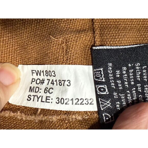 Browning Double Knee Work Pants Mens 38 x 32 Burnt Orange Gray 30212232 FW1803 - Picture 10 of 11